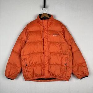 Vtg 90’s Ralph Lauren Polo Jeans Co Puffer Jacket XL Goose Down Outerwear Orange